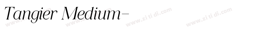 Tangier Medium字体转换
